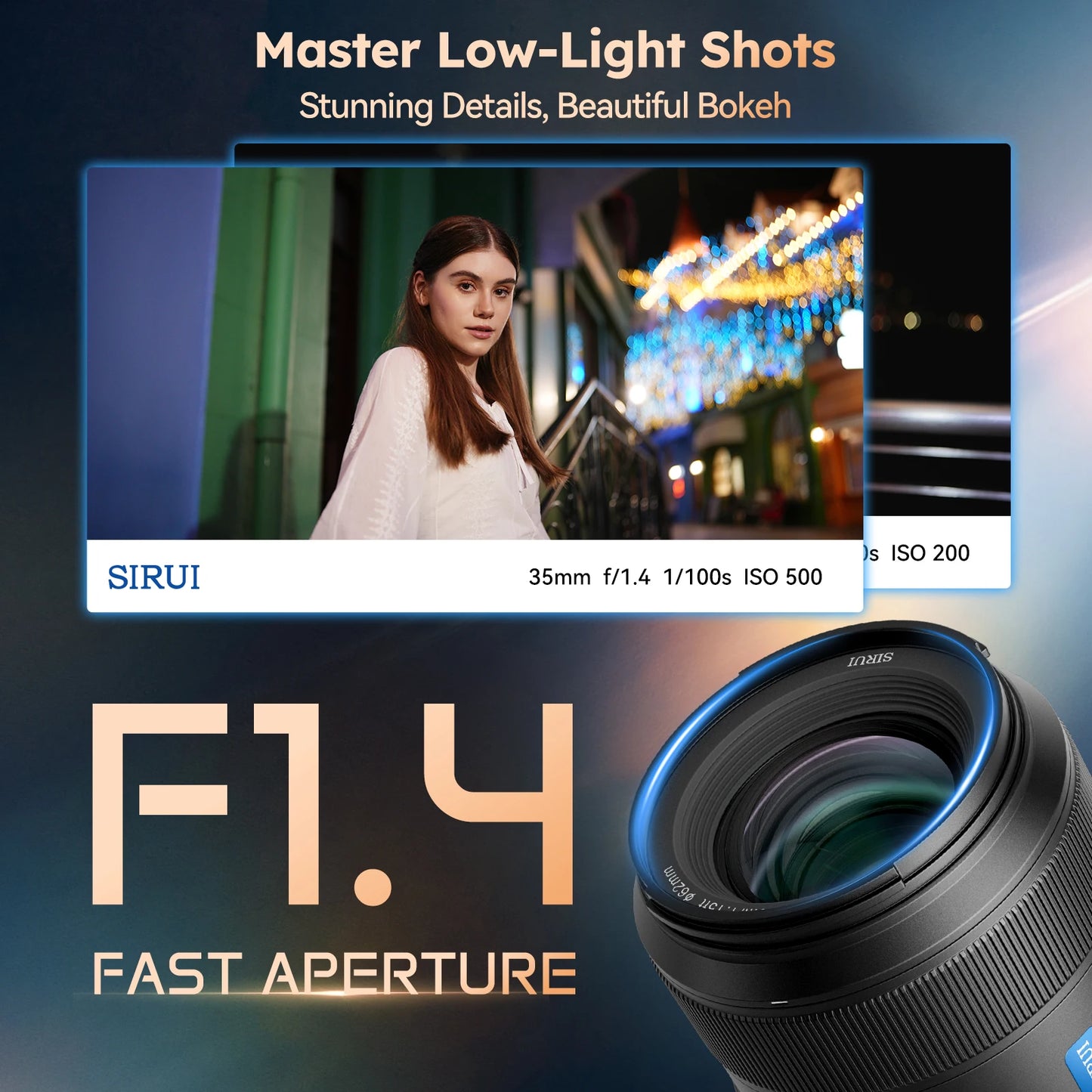SIRUI Aurora 85mm F1.4 AF Lens For Sony E Fullframe