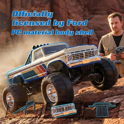 1/10 Ford F-100 Brushless 2WD Monster Truck RC Car