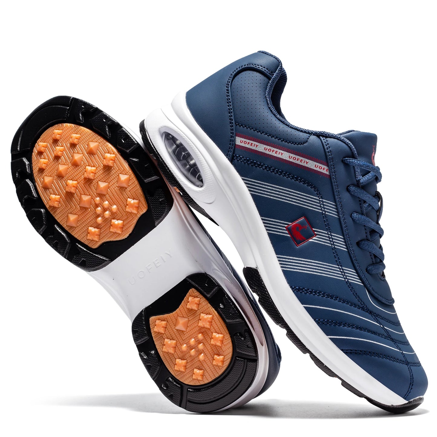 Sneakers, UOFEIY Softlite Professional Air Cushion Golf Shoe Business Casual Travel Sneaker Spring Summer Breathable Spikeless Professional Training Golf Shoes