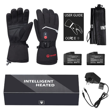 Savior Heated Rechargeable Electric Waterproof Winter Gloves