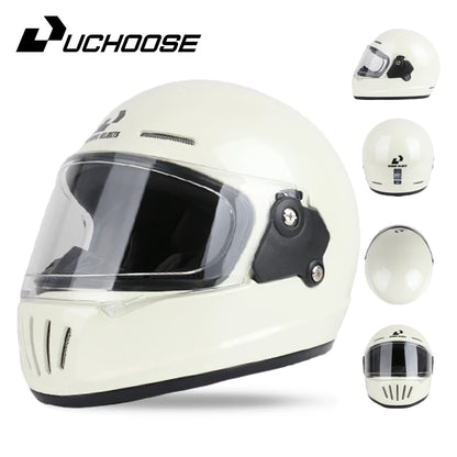 UCHOOSE Retro Motorcycle Helmet DOT Open Face Classic Style