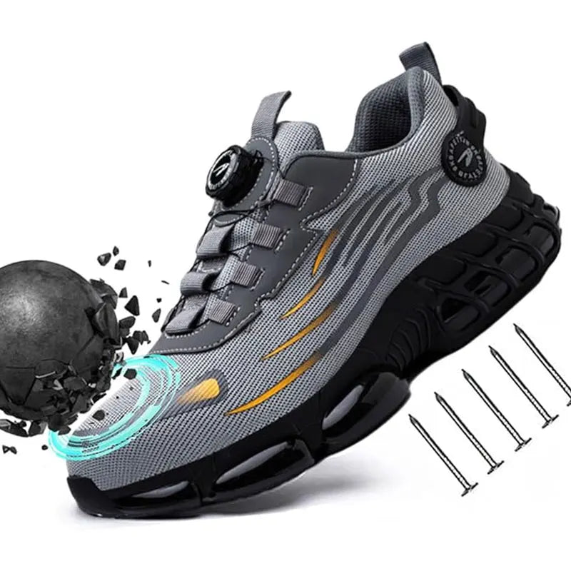Lightweight Waterproof Steel Toe Work Safety Sneakers For Men
