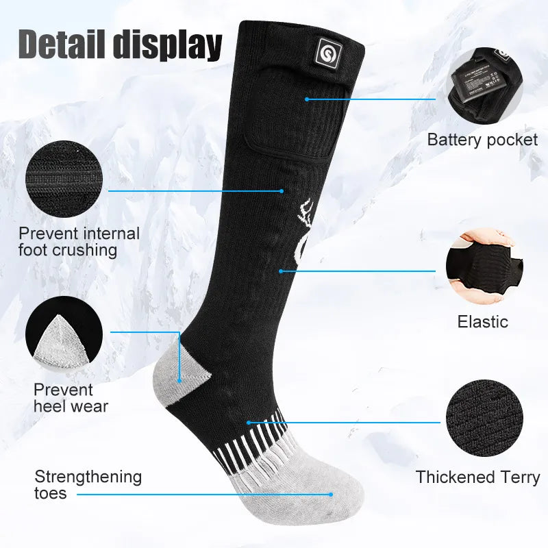 SnOw Deer Rechargeable Electric Heated Socks With Three Heat Settings