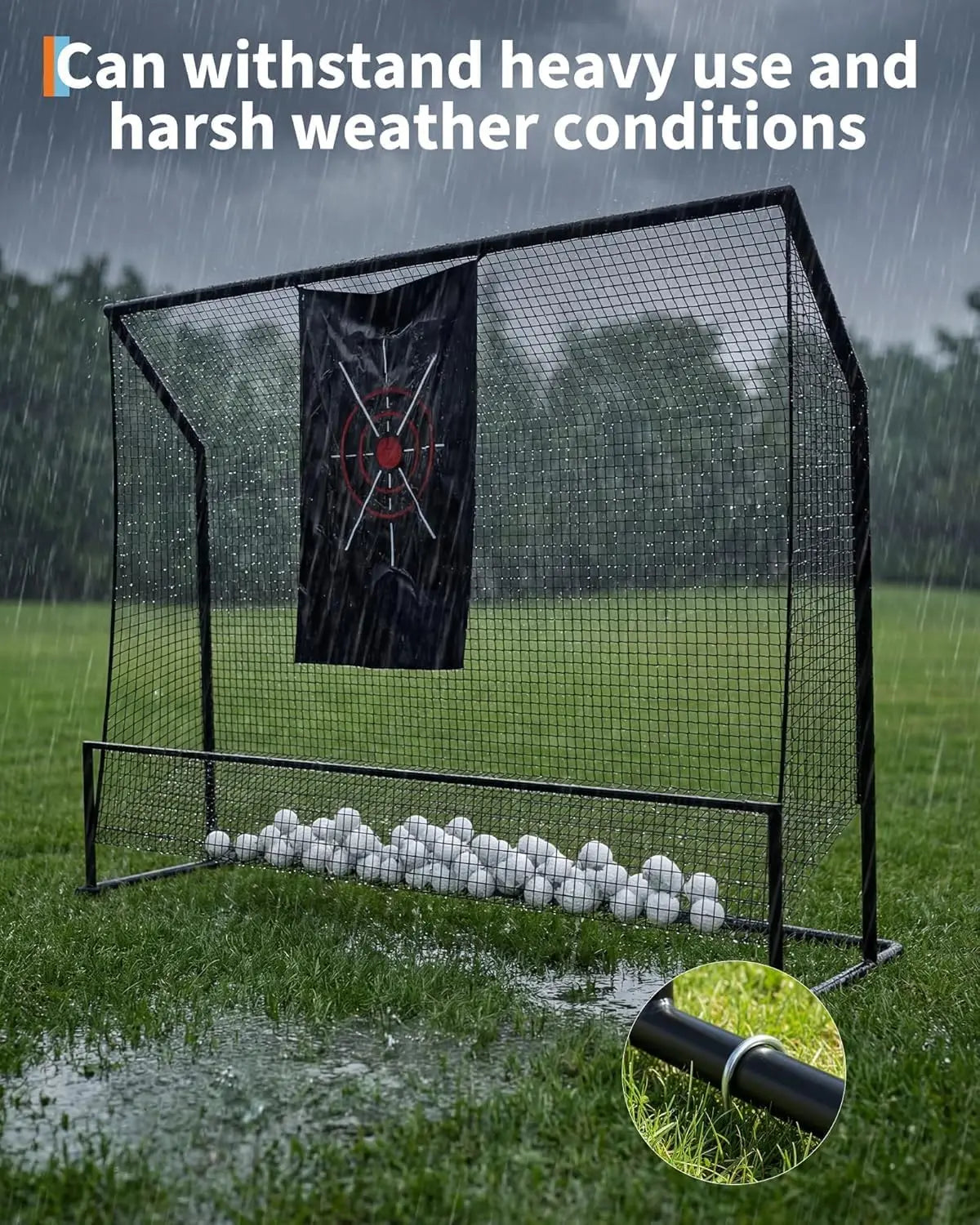 HiMISS Golf Practice Net Indoor Outdoor Swing Trainer Carry Bag