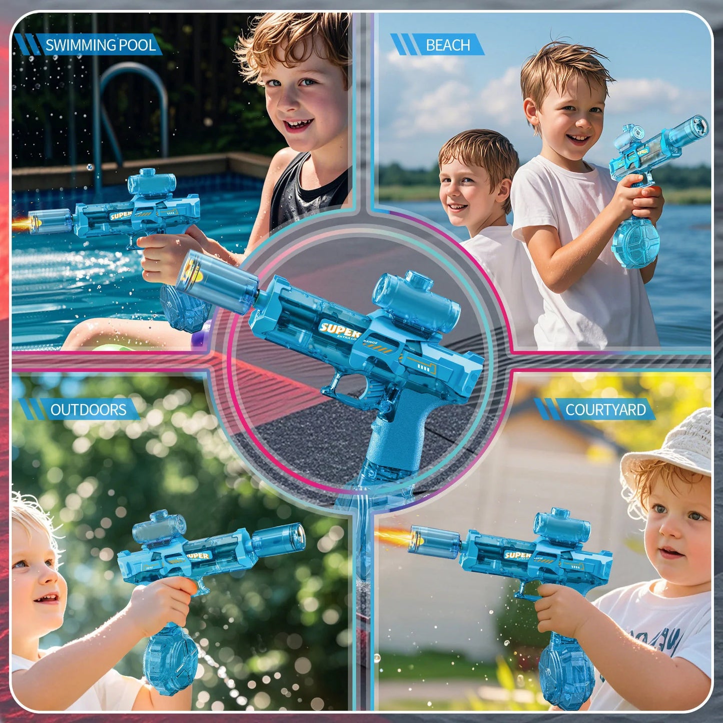 High Concerned Chemical Electric Water Gun Squirt Gun Long Range