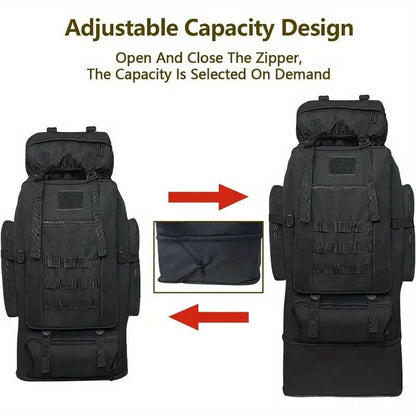 Waterproof Nylon Adjustable Hiking Backpack For Camping Travel Outdoors
