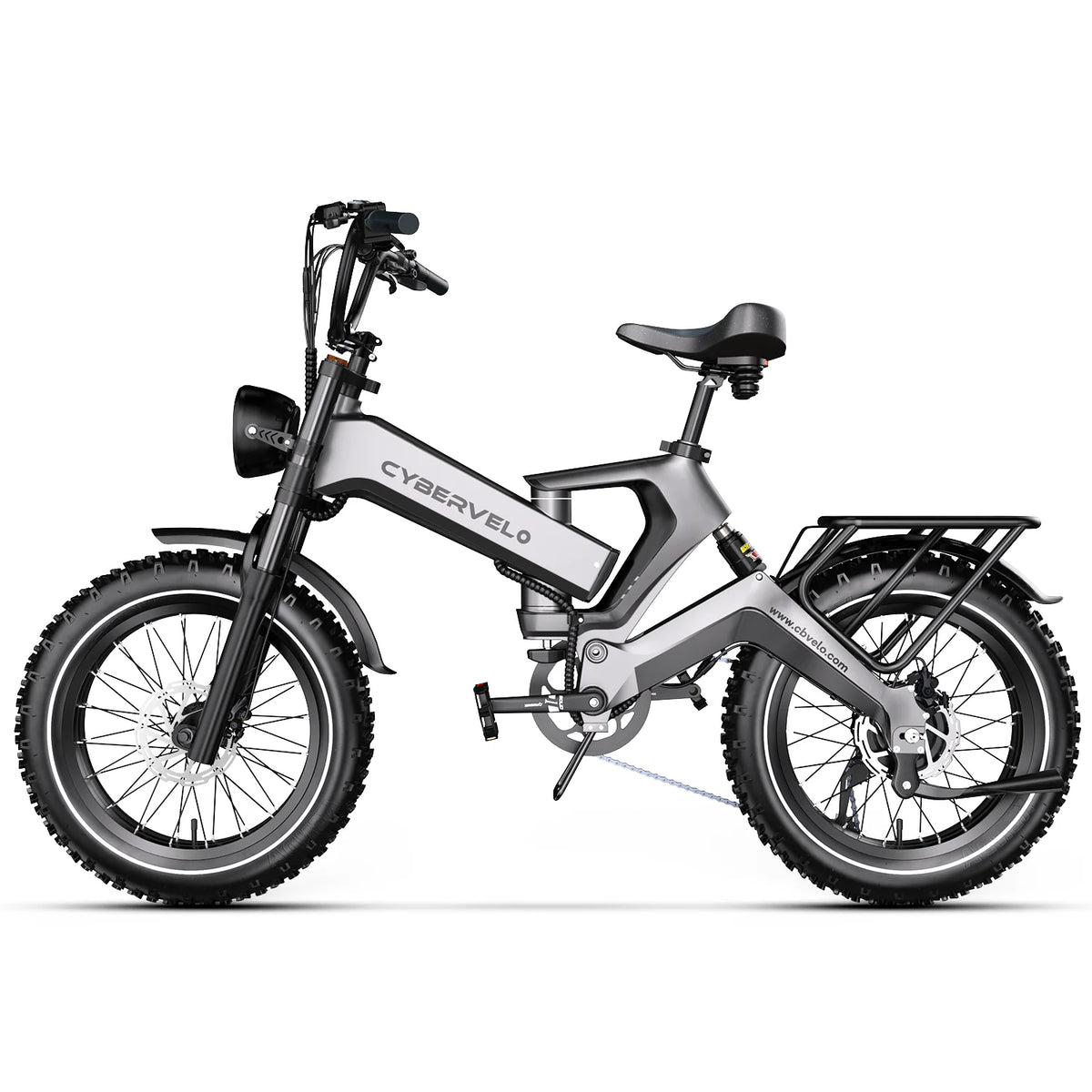 Cybervelo EK6 2000W Folding Electric Bike Dual Battery System
