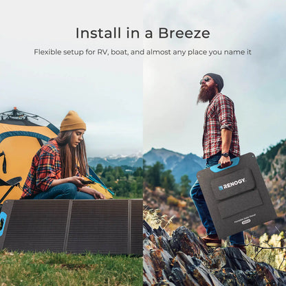Renogy 200W Portable Solar Panel Foldable Power Backup