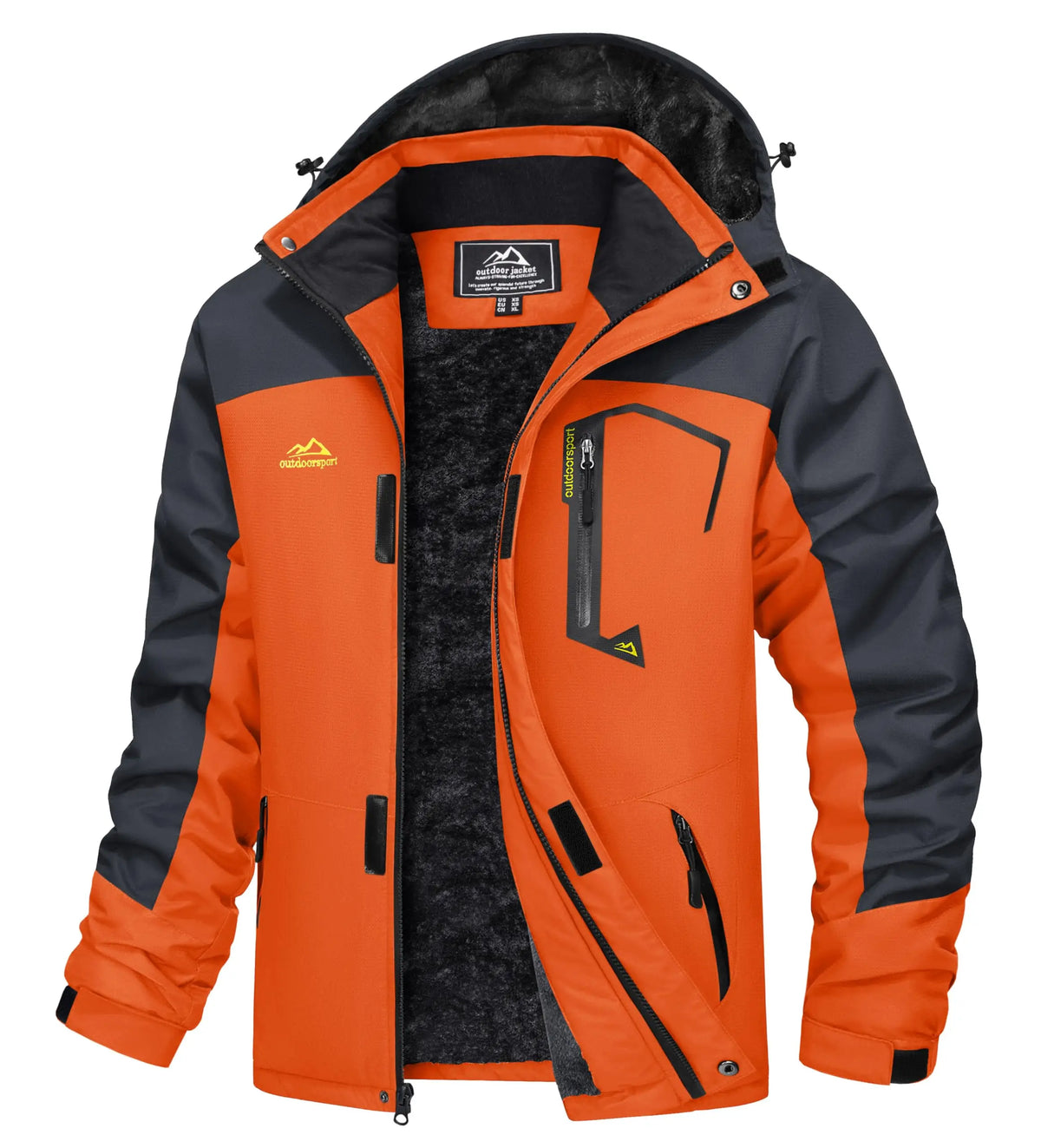 Cavva Men Water Resistant Fleece Lined Winter Ski Jacket