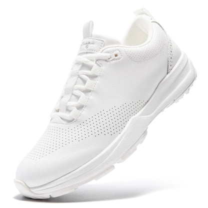 Uofeiys Mens Leather Golf Shoes Breathable Waterproof Sneakers