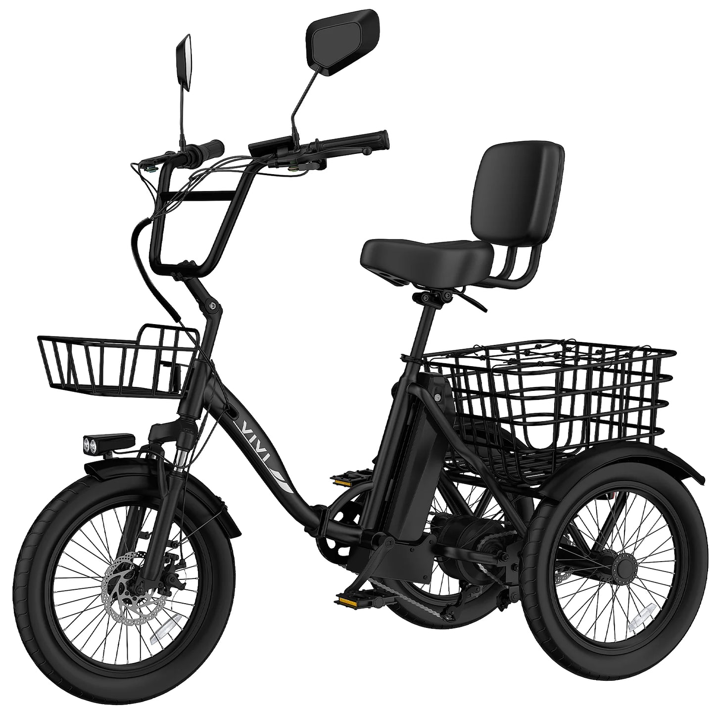 Vivi FatGo1 750W Electric Tricycle for Adults With Basket