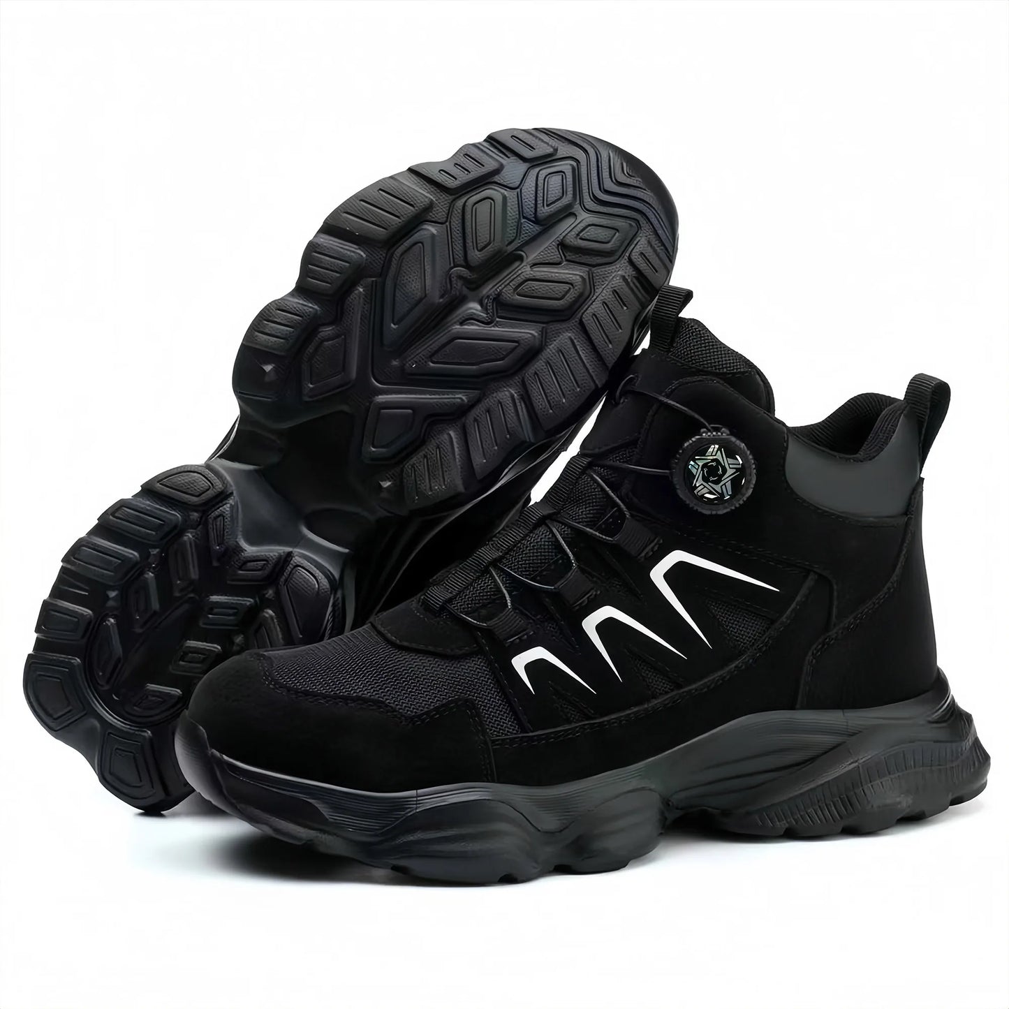 Steel Toe Safety Work Boots Lightweight Comfortable Industrial Shoes