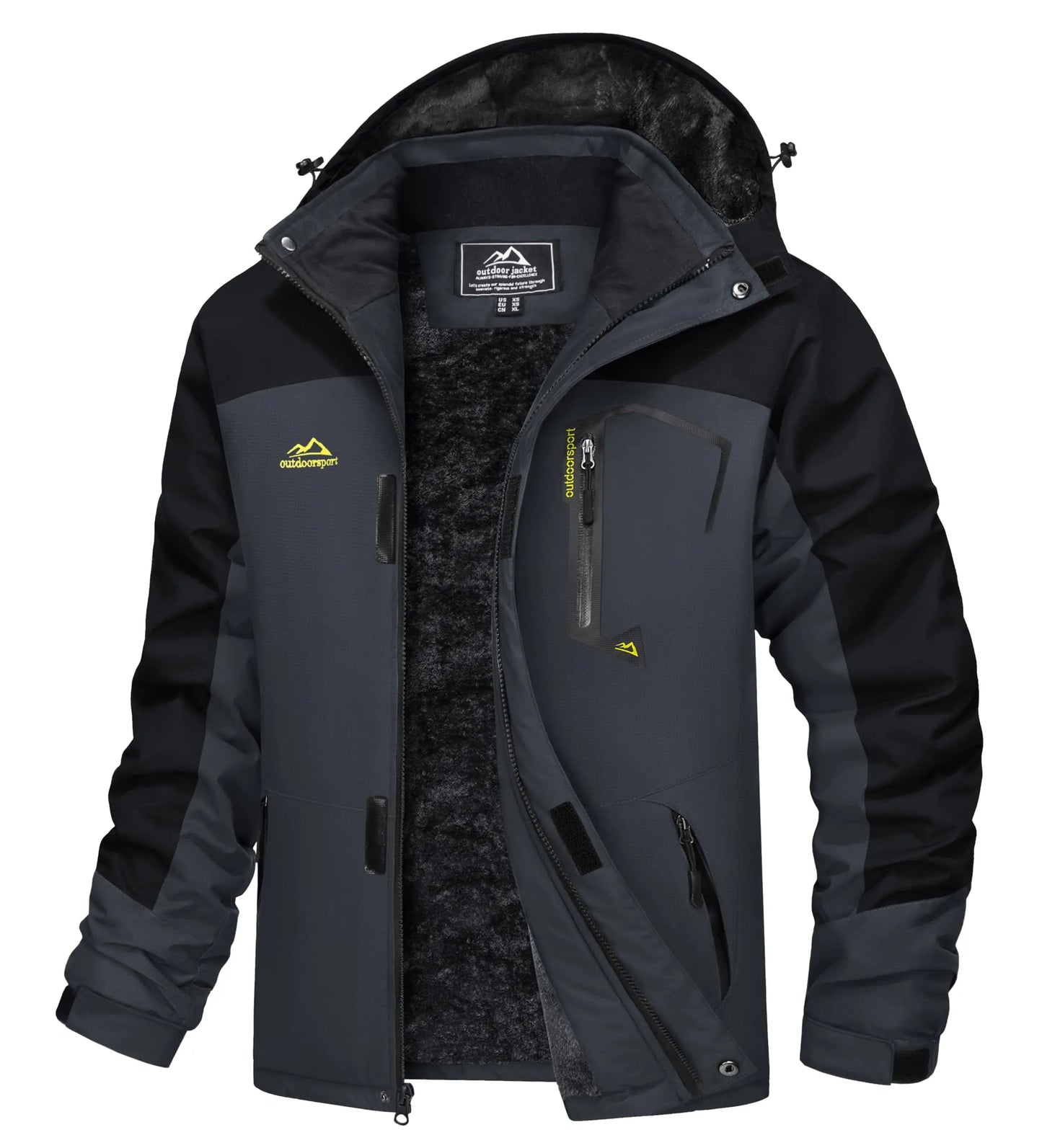 Cavva Men Water Resistant Fleece Lined Winter Ski Jacket