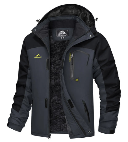 Cavva Men Water Resistant Fleece Lined Winter Ski Jacket