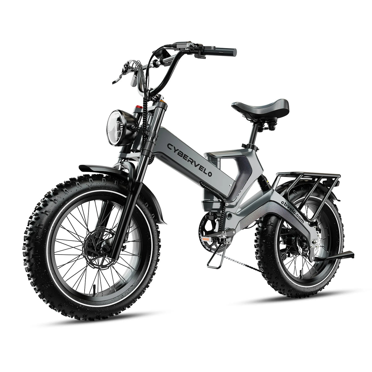 Cybervelo EK6 2000W Folding Electric Bike Dual Battery System