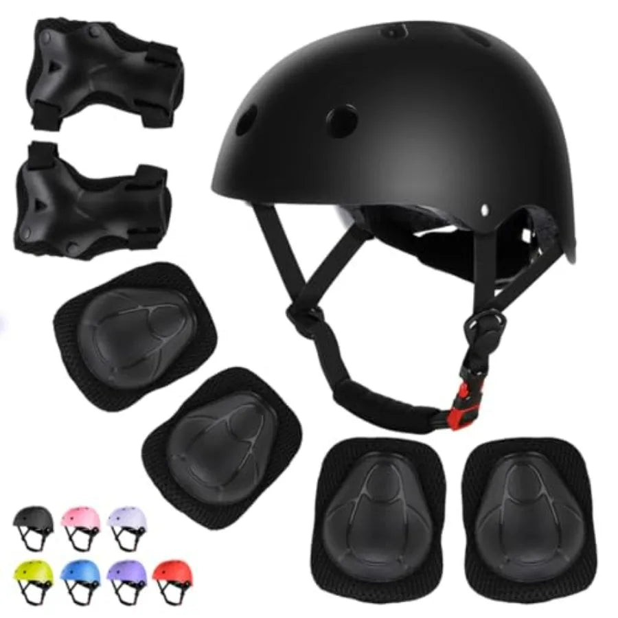 Kids Bike Helmet And Pads Protective Gear Set For Skaters
