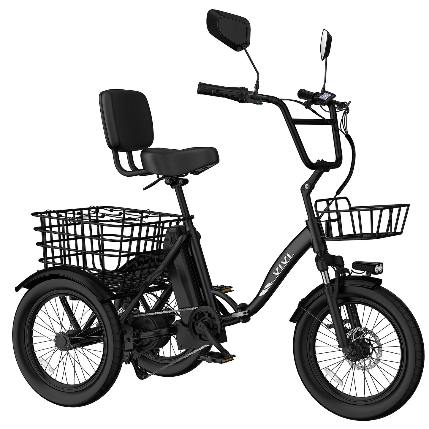 Vivi FatGo1 750W Electric Tricycle for Adults With Basket