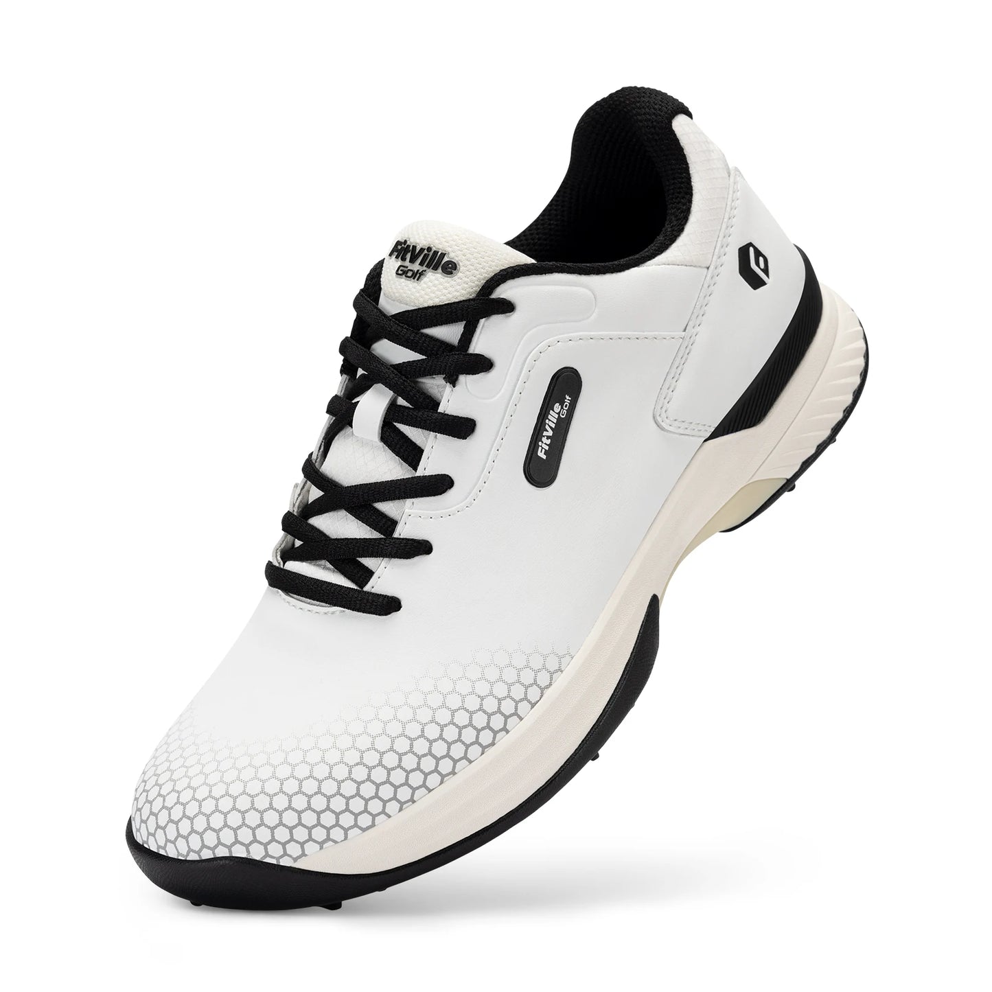 Fitville Mens Wide Golf Shoes Non Slip Comfort Swollen Feet