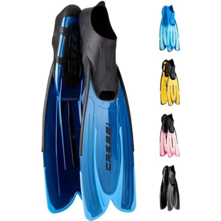 Adult Snorkeling Fins With Self Adjusting Full Feet Pocket
