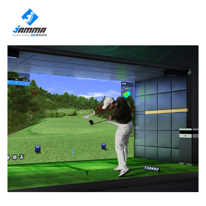 Jamma Professional Indoor Golf Simulator 3D Interactive Projection System