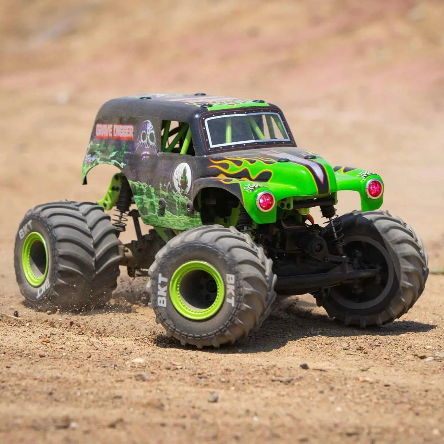 1/18 Scale 2S 4X4 RTR Brushed Mini Monster Truck with Battery & Charger Included Green