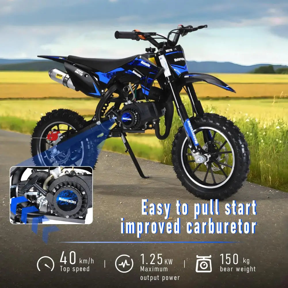 49cc Mini Dirt Bike Disc Brakes And Off Road Tires