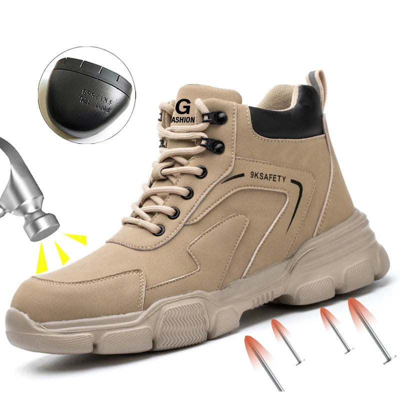 Lightweight Anti Puncture Work Safety Boots For Men And Women