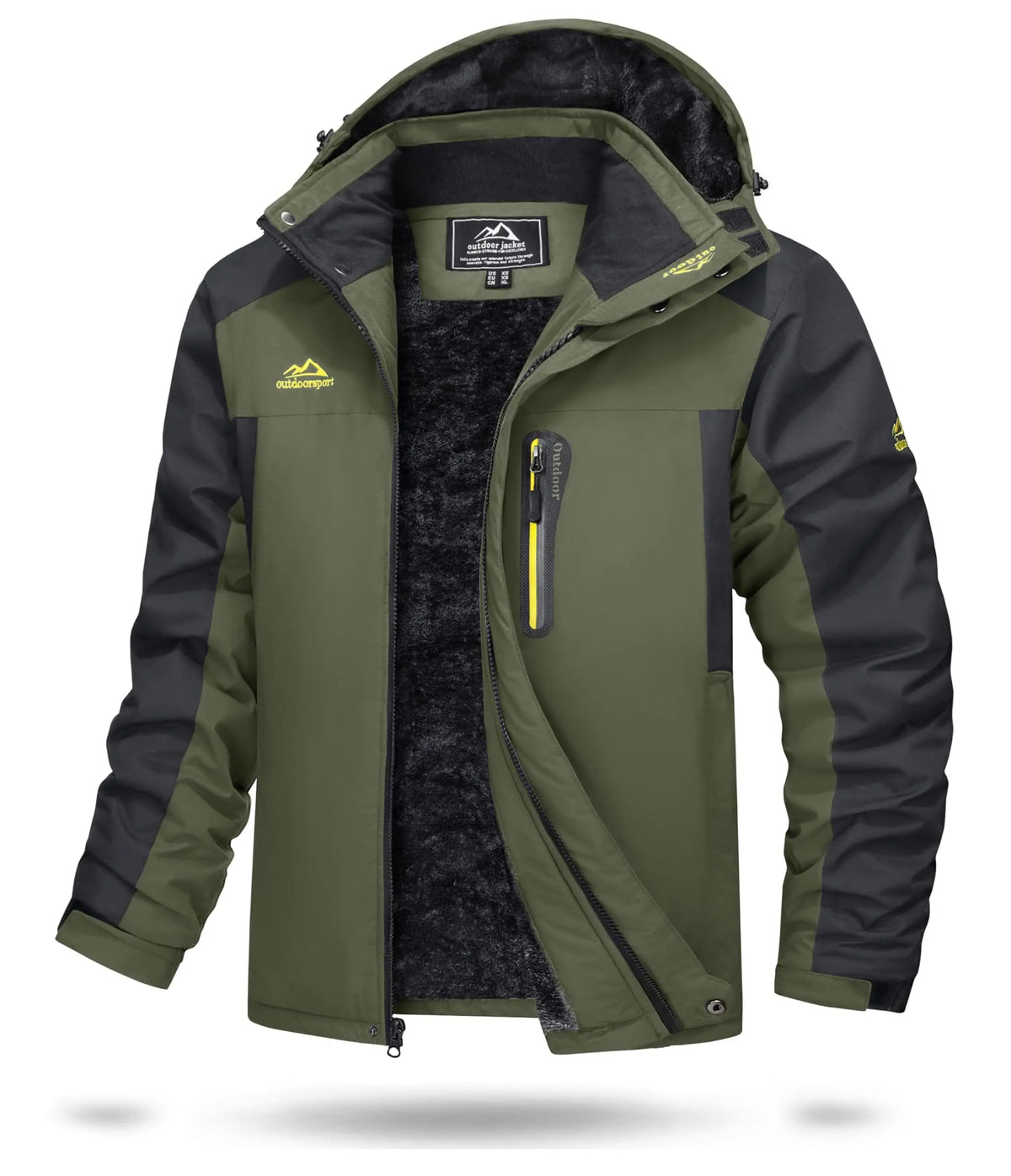 Cavva Men's Waterproof Fleece Lined Winter Parka Jacket