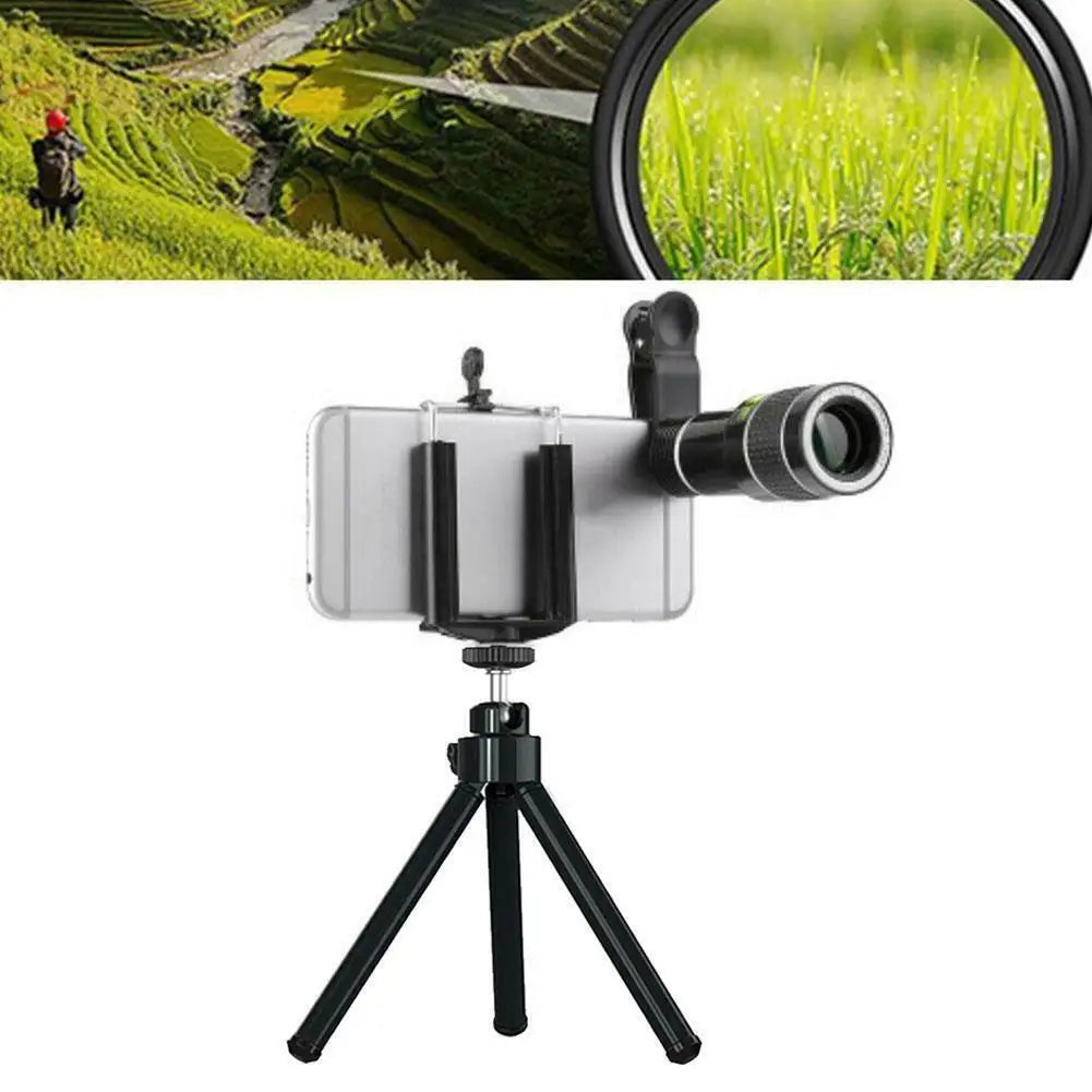 Universal 20X Zoom HD Mobile Phone Telephoto Lens External Zoom Camera Lens 20 Times Far Away from the Concert High Clarity