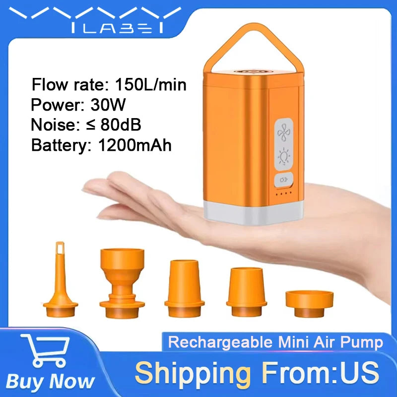 Mini USB Rechargeable Air Pump Inflator Deflator for Vacuum Bags