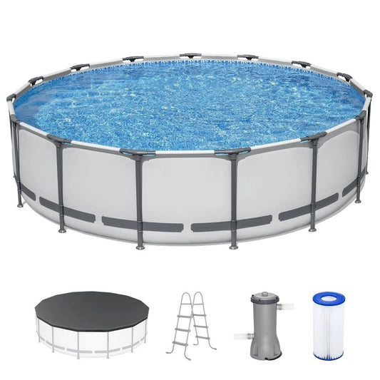 Steel Pro MAX Above Ground Pool With Filter Pump Ladder