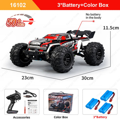 Teeggi 1:16 4WD RC Off-Road Cars & Monster Trucks with LED Lights