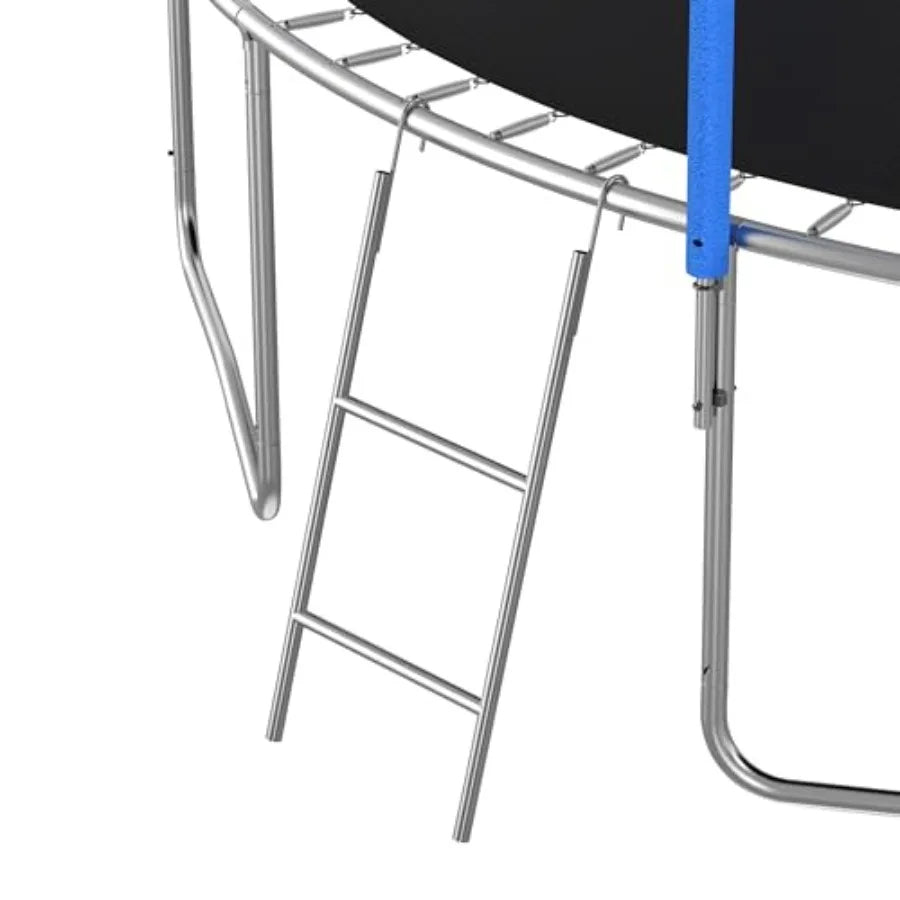 Outdoor Recreational Trampoline For Kids And Teens With Safety Enclosure
