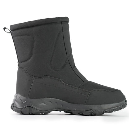 Manlegu Men Waterproof Winter Snow Boots For Hiking Trekking