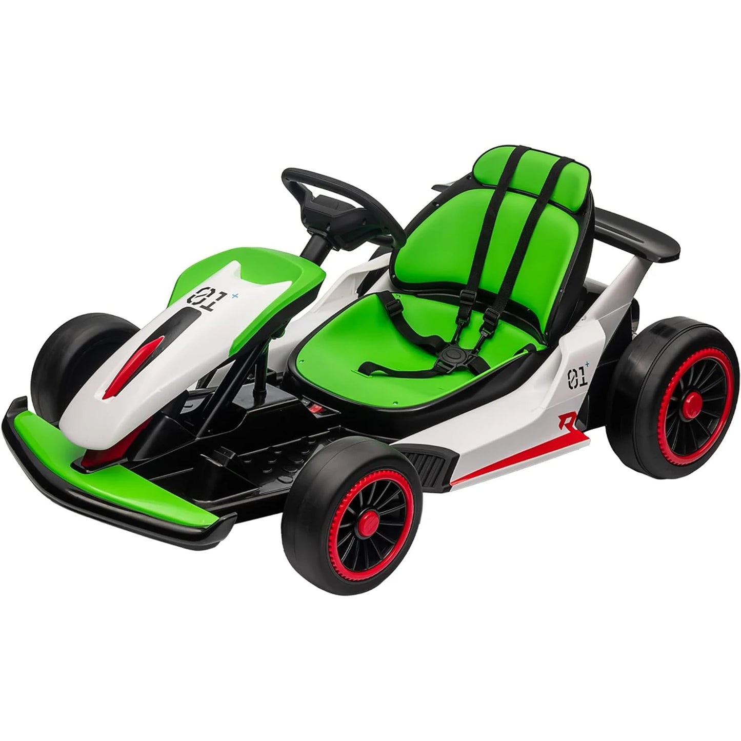 24V Dual 200W Ride On Go Kart For Kids 6 To 12 With LED Lights