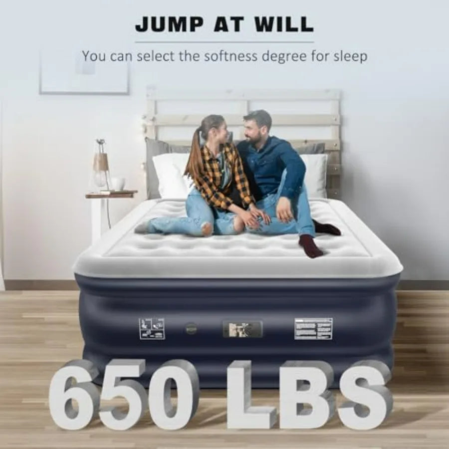 Air Mattress With Built In Pump For Home And Travel