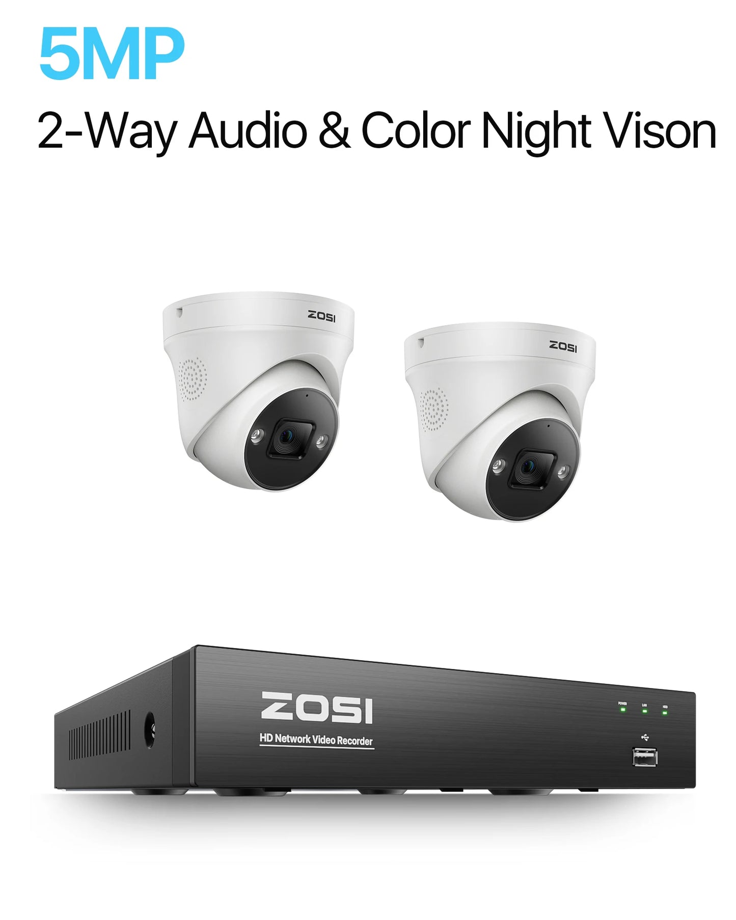 ZOSI 4K 8MP POE Video Surveillance Kit 8Channel NVR System