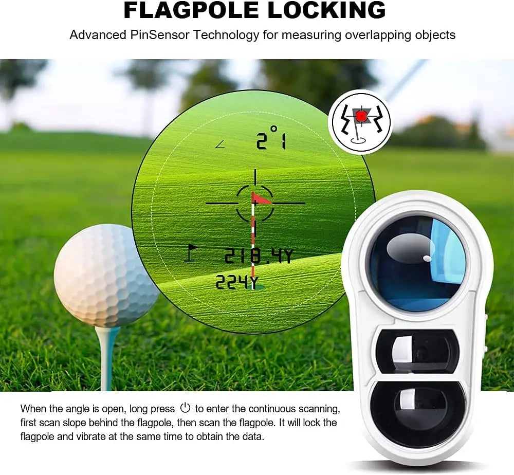 REVASRI Golf Laser Rangefinder With Slope Switch Flag Lock