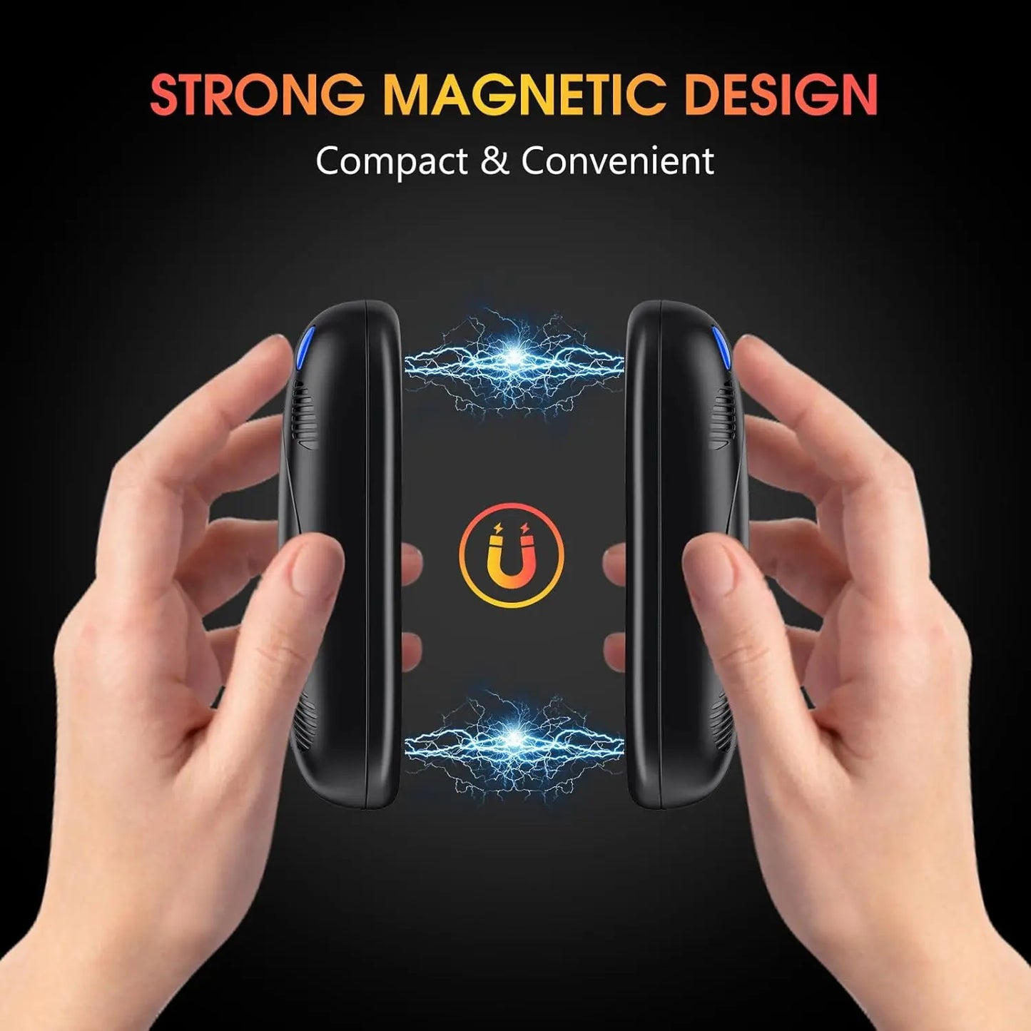 Hand Warmers Rechargeable 10000mAh 2 Pack, Double Side 3 Levels Heating , for Christmas Gifts, Work, Outdoor, Golf, Hunting