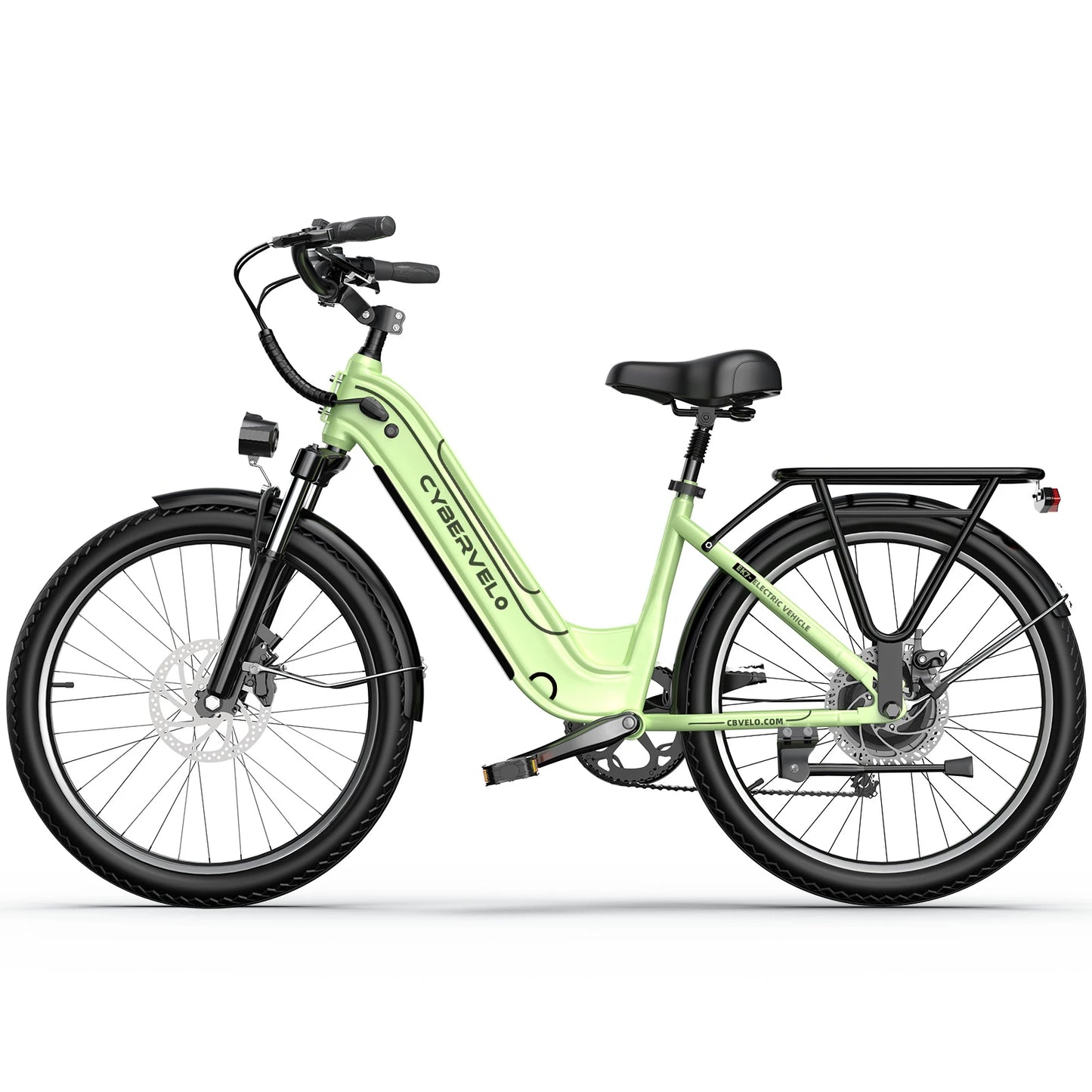 Cybvelo EK7 1000W Step Through Electric Bike With 48V Battery