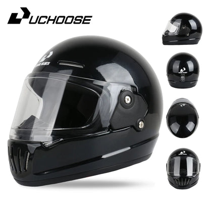 UCHOOSE Retro Motorcycle Helmet DOT Open Face Classic Style
