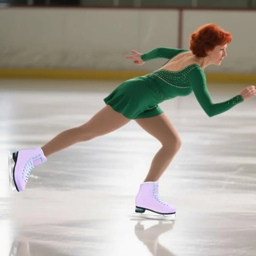 Women Figure Skates With Air Cushion And Velvet Lining