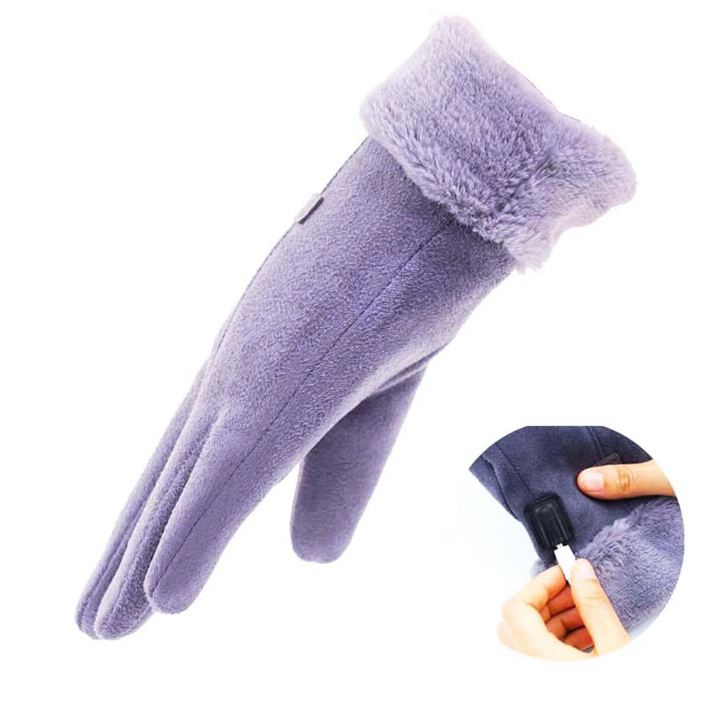APWIKOGER Electric Warm Gloves With 3 Gear Heating For Motorbike