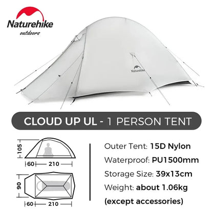 Naturehike Cloud Up Ultralight Double Layer Waterproof Backpacking Tent