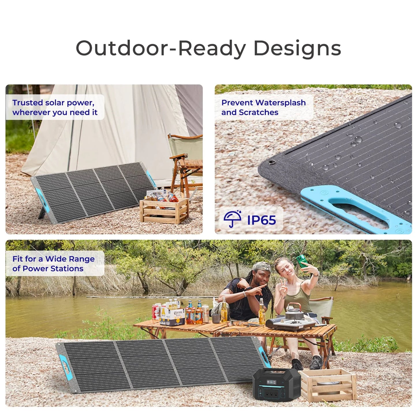Renogy 200W Portable Solar Panel Foldable Power Backup