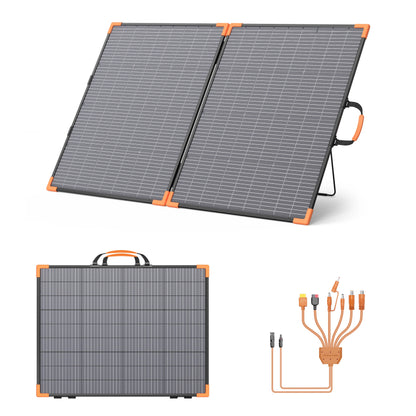 MHPOWOS Foldable Bifacial Solar Panel Charger for Camping and RV