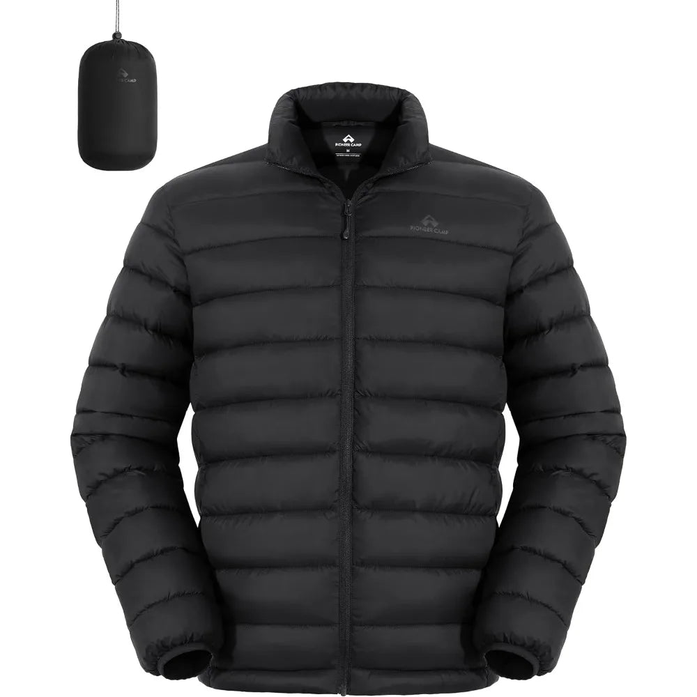 Pioneer Camp Mens Lightweight Packable Water Repellent Puffer Jacket