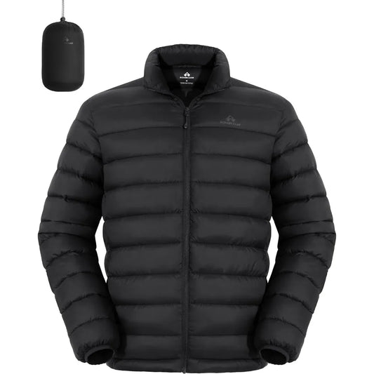 Pioneer Camp Mens Lightweight Packable Water Repellent Puffer Jacket