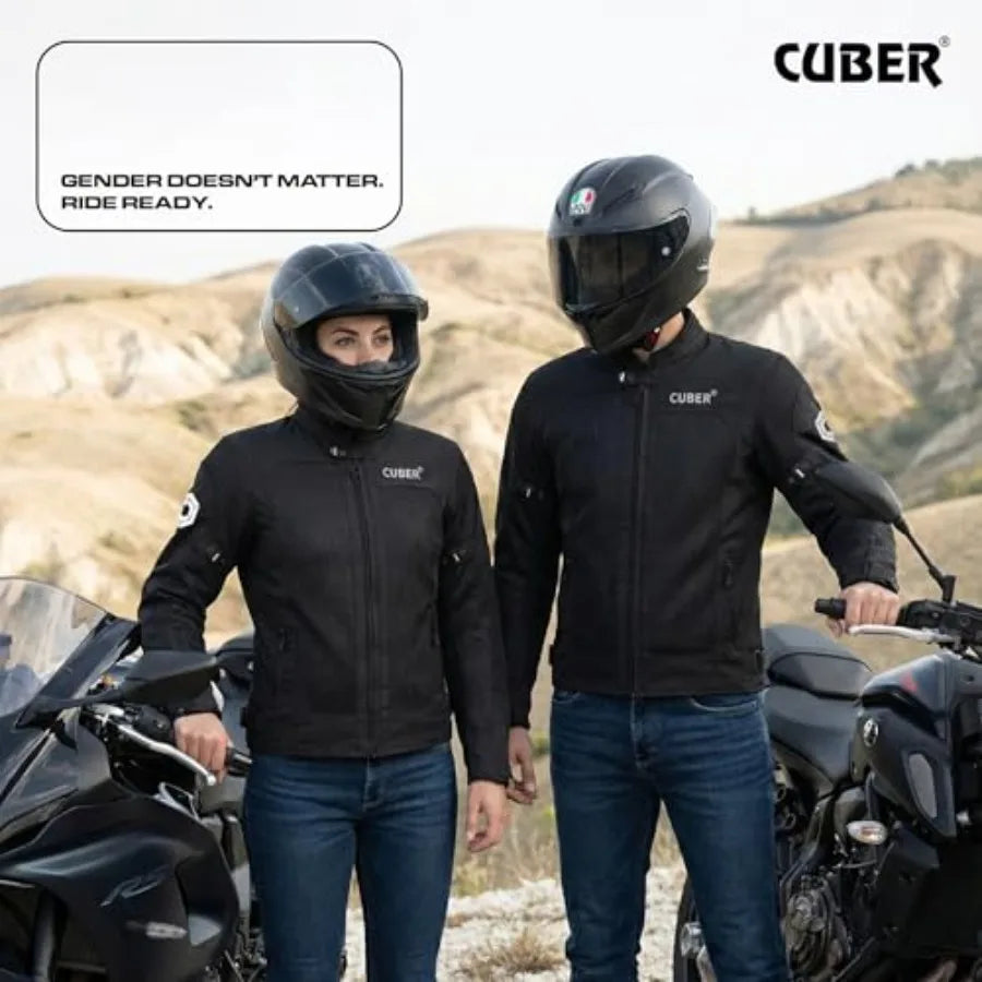 CUBER MOTORCYCLE BREATHABLE MESH JACKET MENS WITH CE ARMOR BIKERS RACING GEAR SUMMER MOTORBIKE PROTECTIVE JACKET