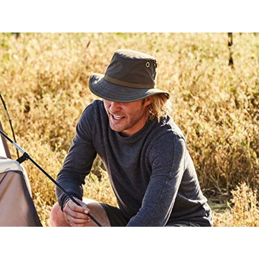 Leopard Pattern Knit Felt Hat For Outdoor Sun Protection UPF 50